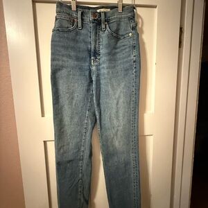 Madewell Mom Jeans with Authentic Fade